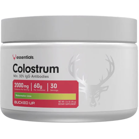 Bucked Up Colostrum Immune Support Supplement Melon Lime 30 Servings Tub