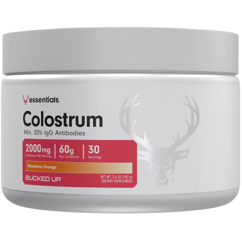 Bucked Up Colostrum Immune Support Supplement Orange 30 Servings Tub