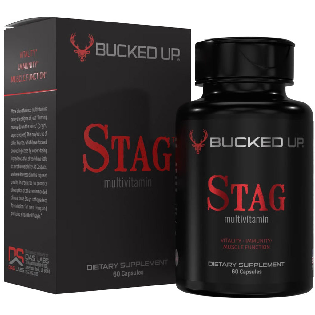 Bucked Up Stag Daily Multivitamin Supplement for Men 60 Capsules