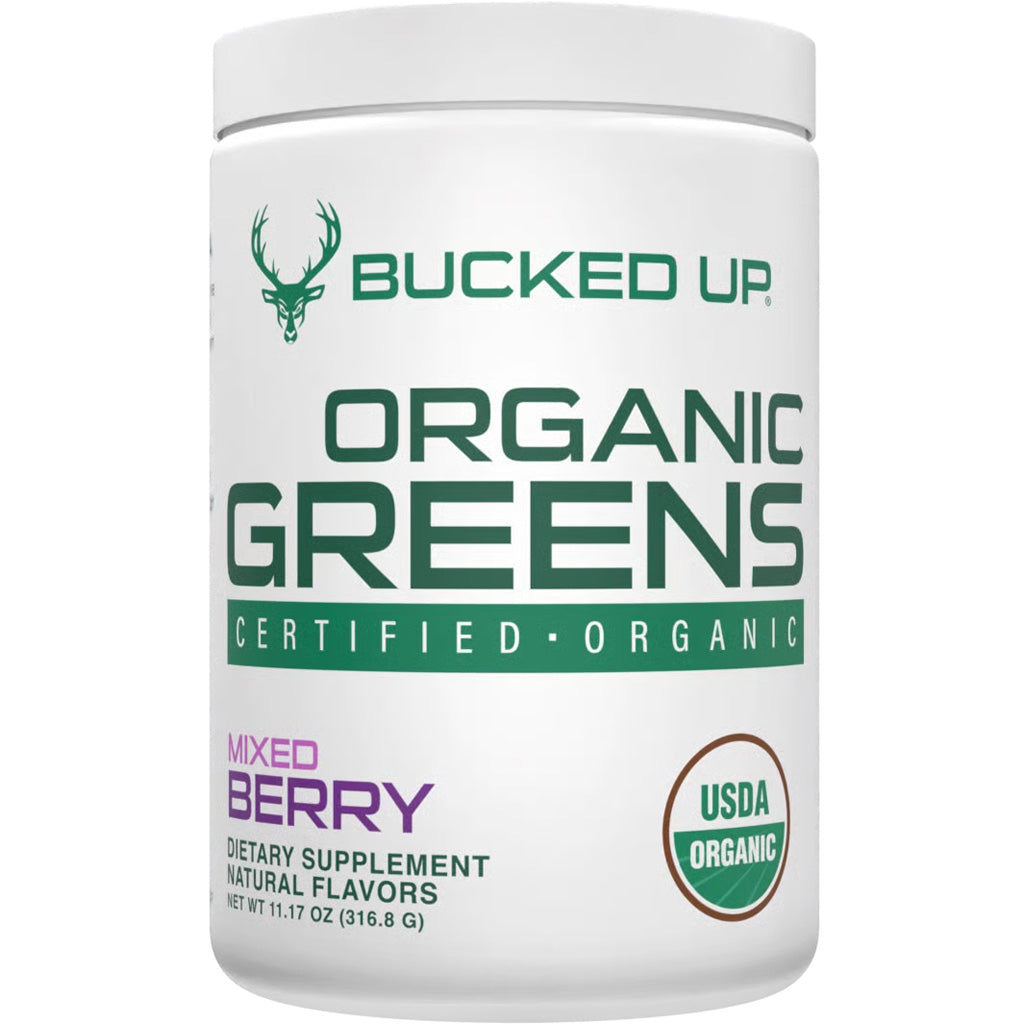 Bucked Up Organic Greens Mixed Berry Blend 30 Serving Container