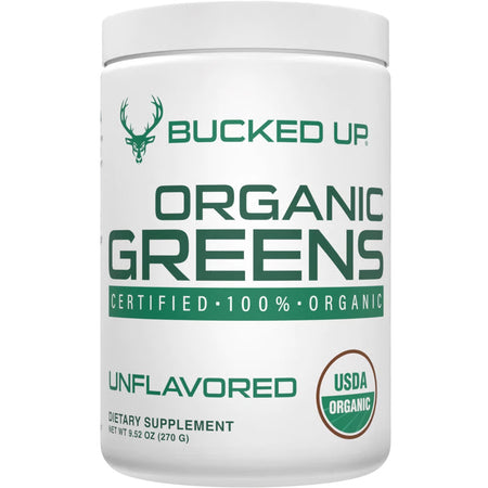 Bucked Up Organic Greens Unflavored Blend 30 Serving Container