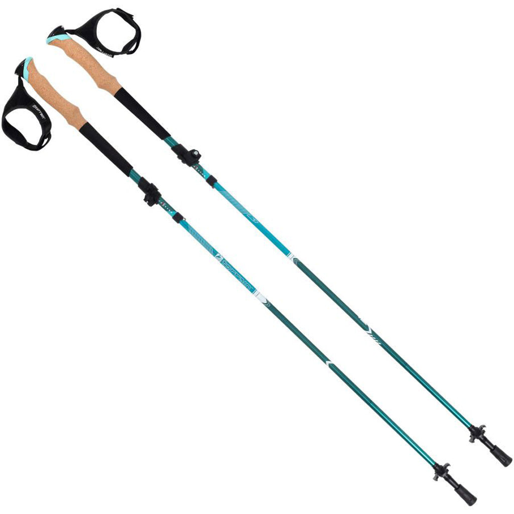 Terrain Alpha Z-Fold Aluminum Trekking Pole Pair Glacier Melt