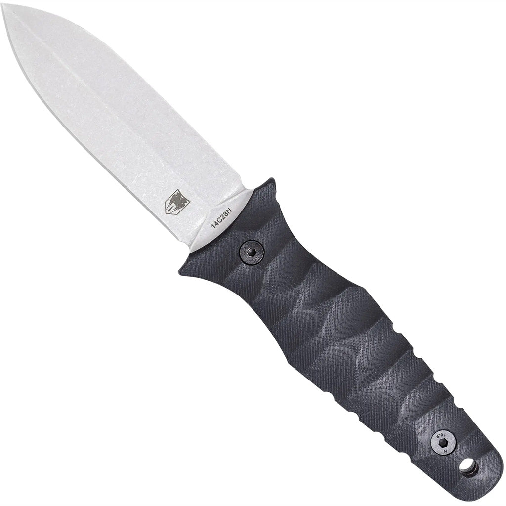 CobraTec Claymore Stonewash Satin Single Blade Fixed Dagger