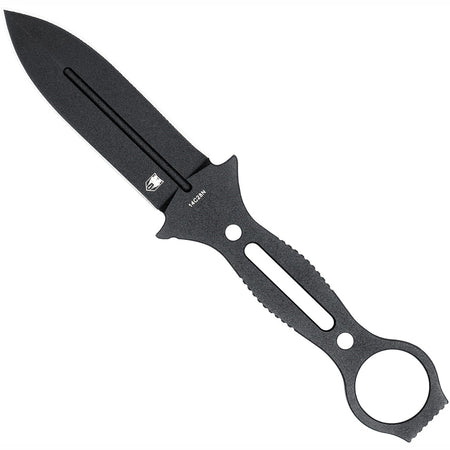 CobraTec Ringed Claymore Fixed Blade Dagger in Black