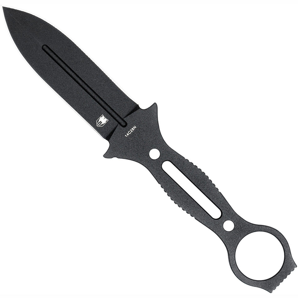 CobraTec Ringed Claymore Fixed Blade Dagger in Black