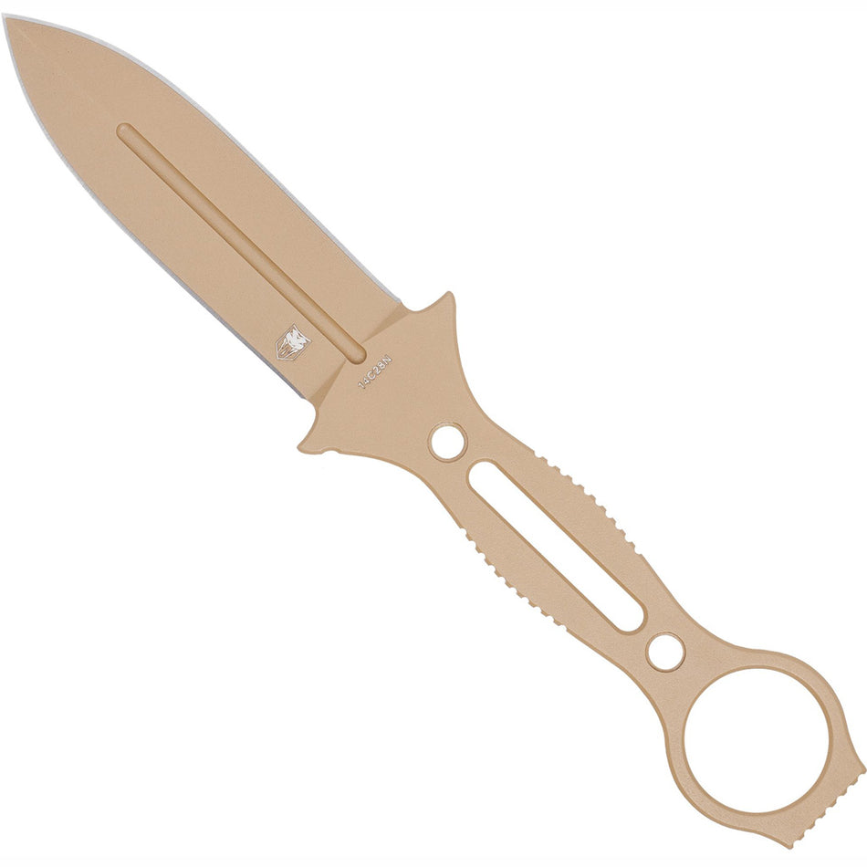 CobraTec Ringed Claymore Coyote Colored Fixed Blade Dagger