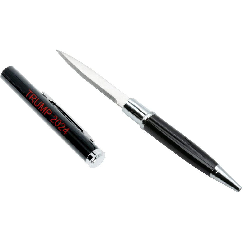 CobraTec Pen Knife with Hidden Fixed Blade Trump Edition