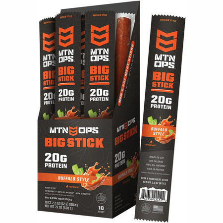 MTN Ops Buffalo Meat Sticks 10-Count Box