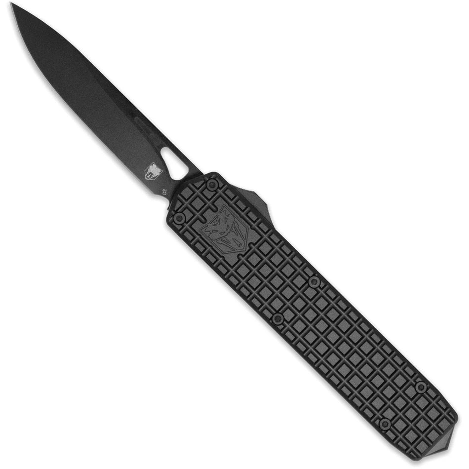 CobraTec Black Mamba Medium OTF Pocket Knife Black D2 Steel