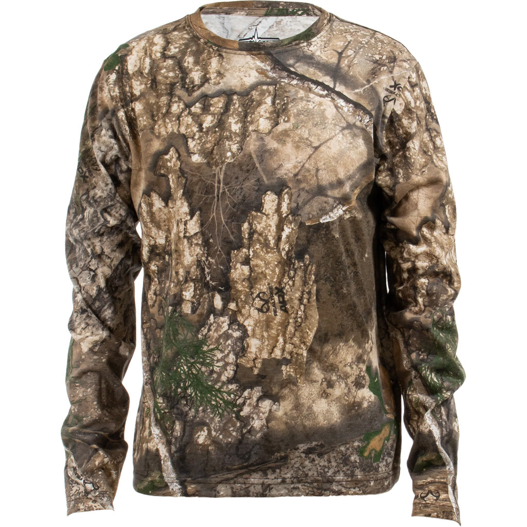 Habit Youth Realtree APX Camo Long Sleeve Tee Youth Small 52% Cotton 48% Polyester