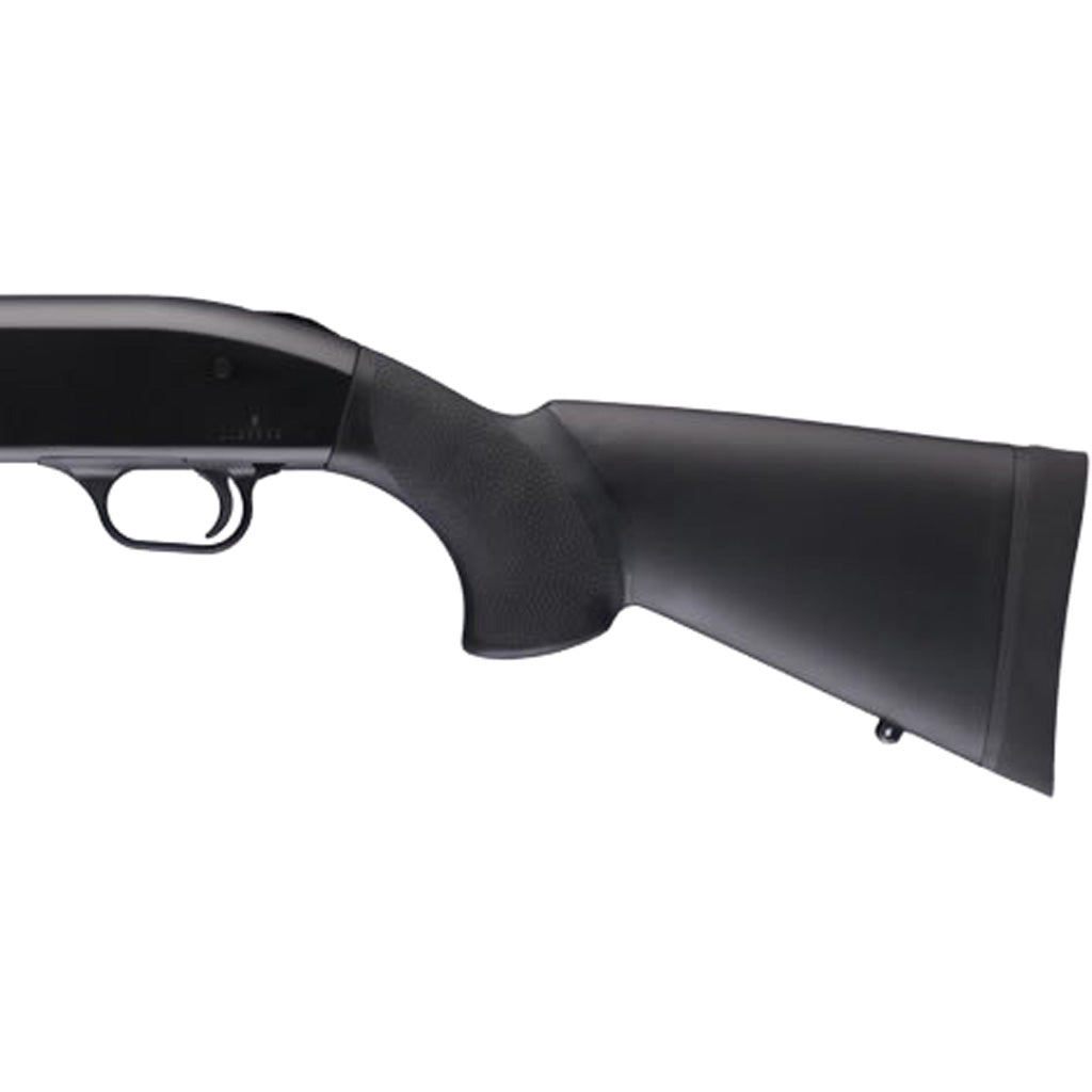 Hogue Overmolded Replacement Shotgun Stock for Mossberg 500, 12" Pull Length, Soft Recoil Pad, Black