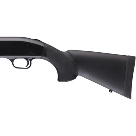 Hogue Overmolded Replacement Shotgun Stock for Mossberg 500, 12" Pull Length, Soft Recoil Pad, Black