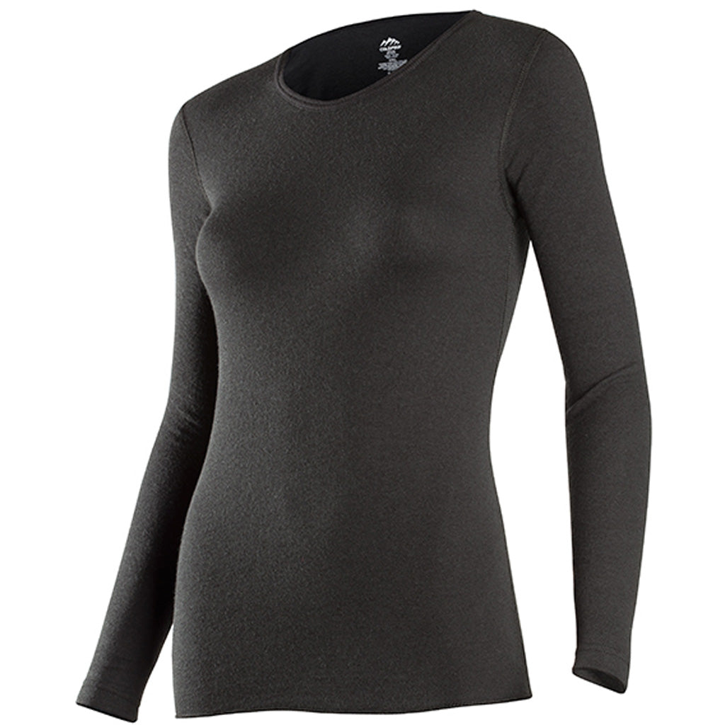 ColdPruf Women's Basic Crew Baselayer Black Large
