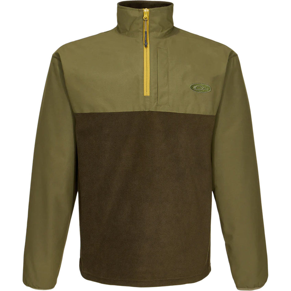 Drake 1/4 Zip Refuge Eqwader Green Timber Medium