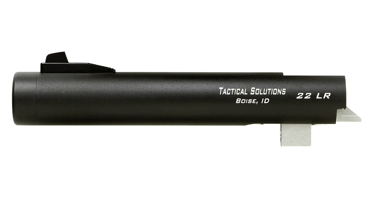 Tactical Solutions 22 LR 5.5" Matte Black Threaded Aluminum Barrel with Fiber Optic Front Sight for Browning Buck Mark