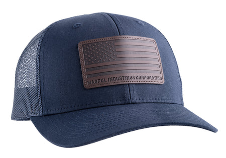 Magpul Leather Patch Trucker Hat Navy Adjustable Snapback OSFA MAG1212-410