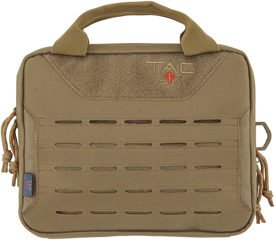 Tac Six 10816 Coyote 600D Polyester Crew Tactical Case for 2 Handguns