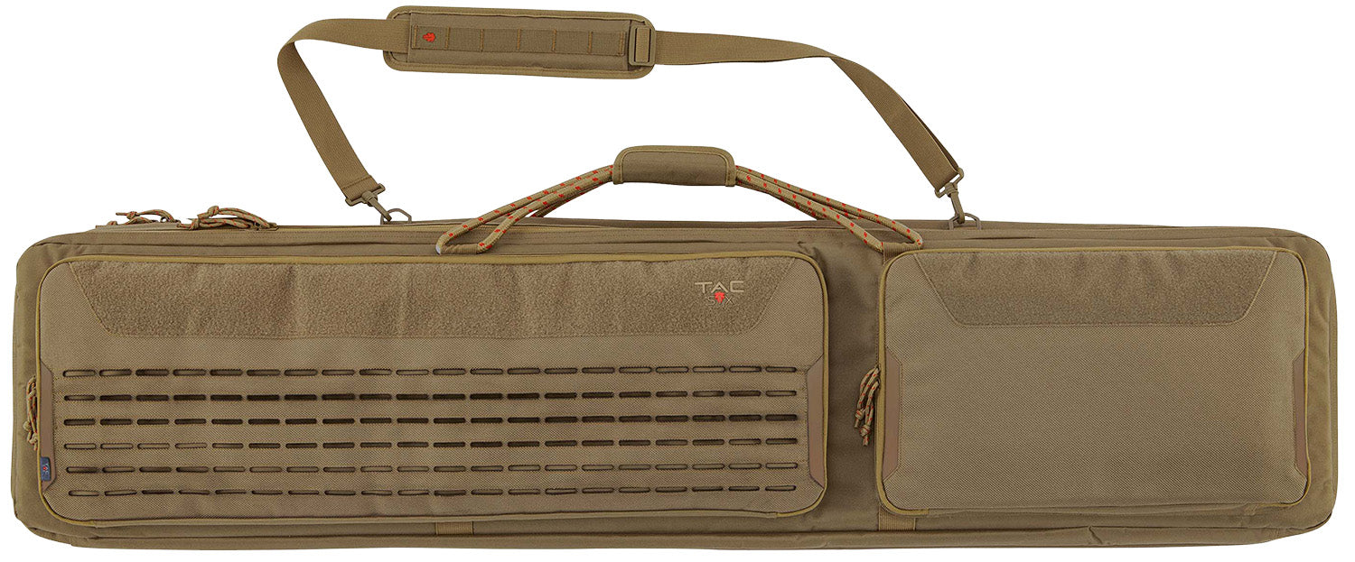 Tac Six Unit Tactical 2-Rifle Case 600D Polyester Coyote with MOLLE System