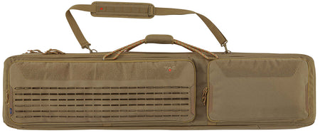 Tac Six Unit Tactical 2-Rifle Case 600D Polyester Coyote with MOLLE System