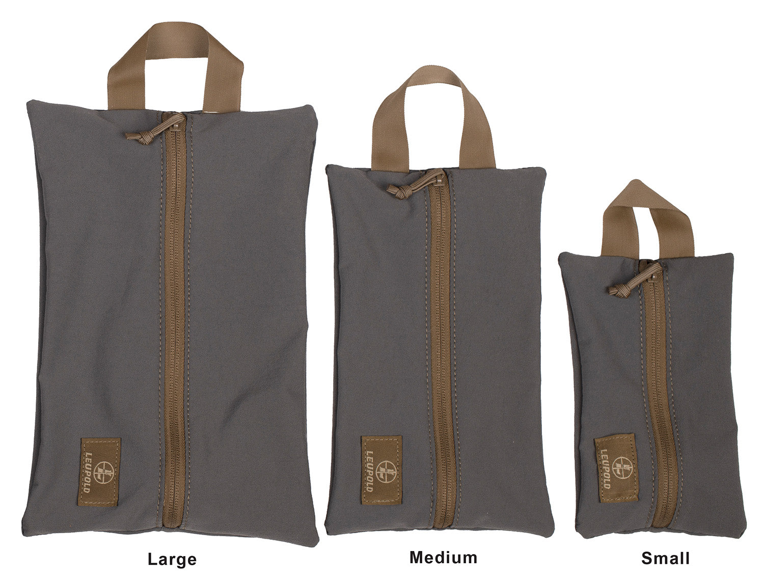 Leupold Pro Gear Small Stretch Organizer Pouch 182657 Gray/Tan