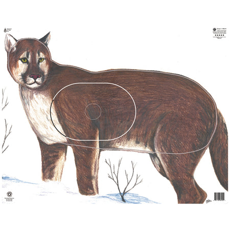 Maple Leaf NFAA Group 2 Animal Target Face Cougar 22.5"x28.5"