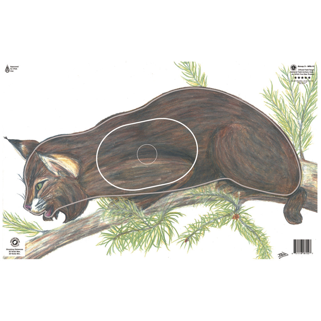 Maple Leaf NFAA Group 3 Lynx Animal Round Face Target