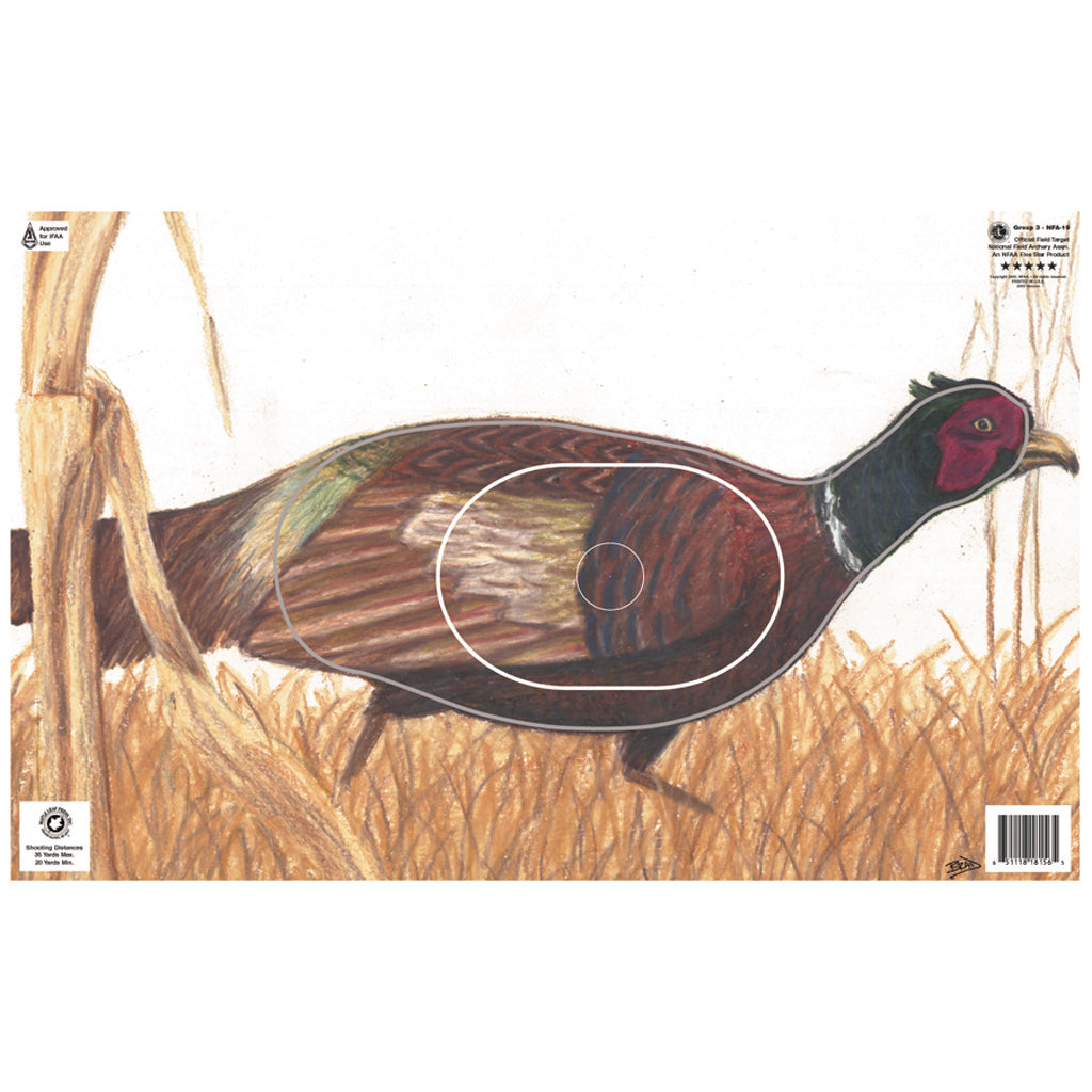 Maple Leaf NFAA Group 3 Pheasant Animal Round Face Target