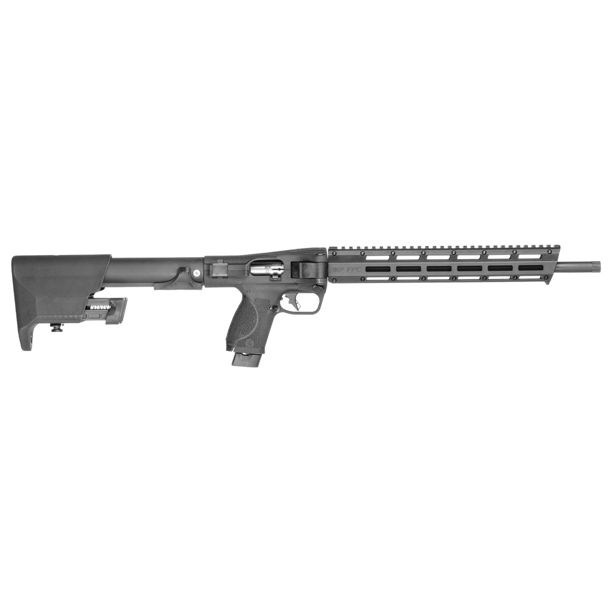 Smith & Wesson 14172 M&P FPC Folding 22 LR 10+1 16.25" Black Threaded Barrel, Black Polymer Receiver w/Picatinny Rail, M-LOK Handguard, Black Fixed Polymer Stock, Interchangeable Backstrap Grip