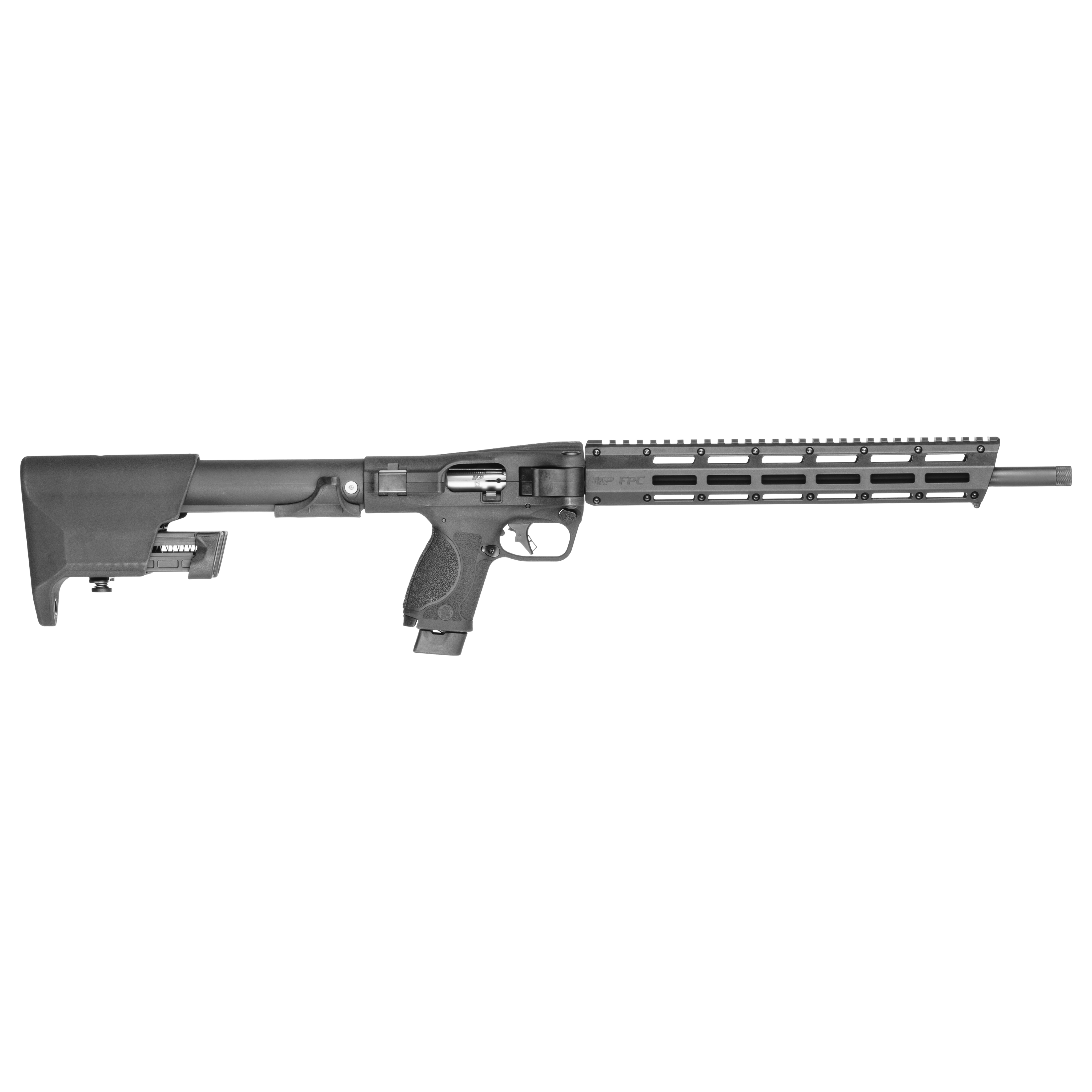 Smith & Wesson 14172 M&P FPC Folding 22 LR 10+1 16.25" Black Threaded Barrel, Black Polymer Receiver w/Picatinny Rail, M-LOK Handguard, Black Fixed Polymer Stock, Interchangeable Backstrap Grip