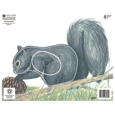 Maple Leaf NFAA Group 4 Squirrel Animal Round Face Target