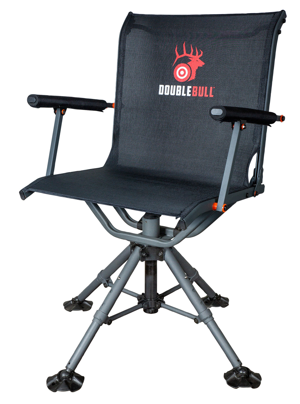 Primos Double Bull 65166 Black 360 Swivel Hunting Chair Collapsible with Shoulder Strap