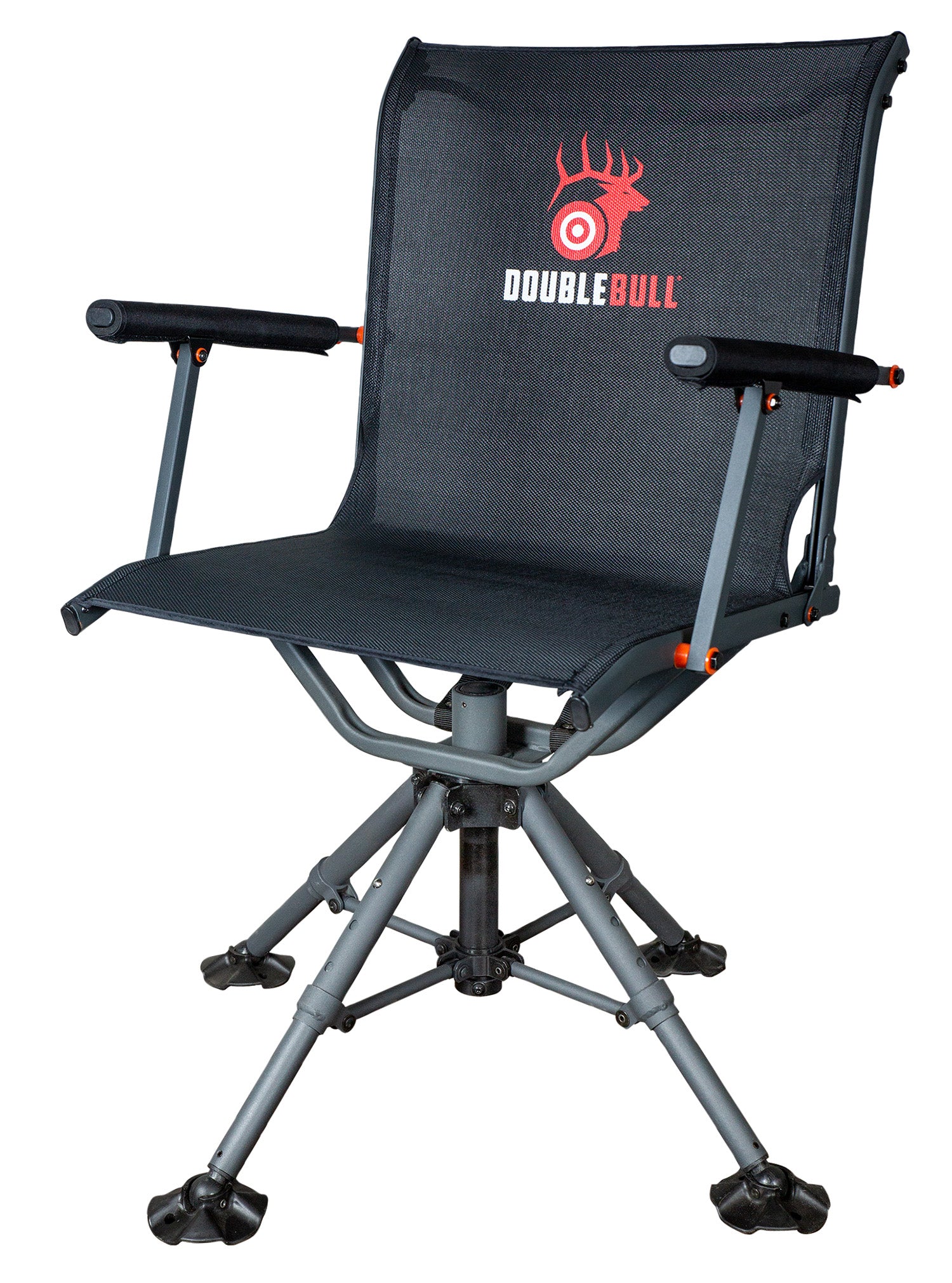 Primos Double Bull 65166 Black 360 Swivel Hunting Chair Collapsible with Shoulder Strap
