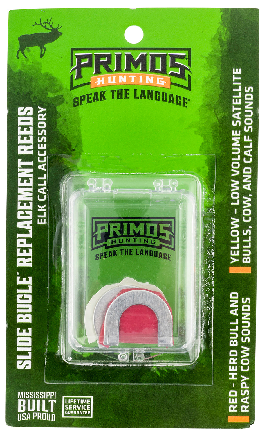 Primos Slide Bugle Call Replacement Diaphragms - Red and Yellow, 2 Pack