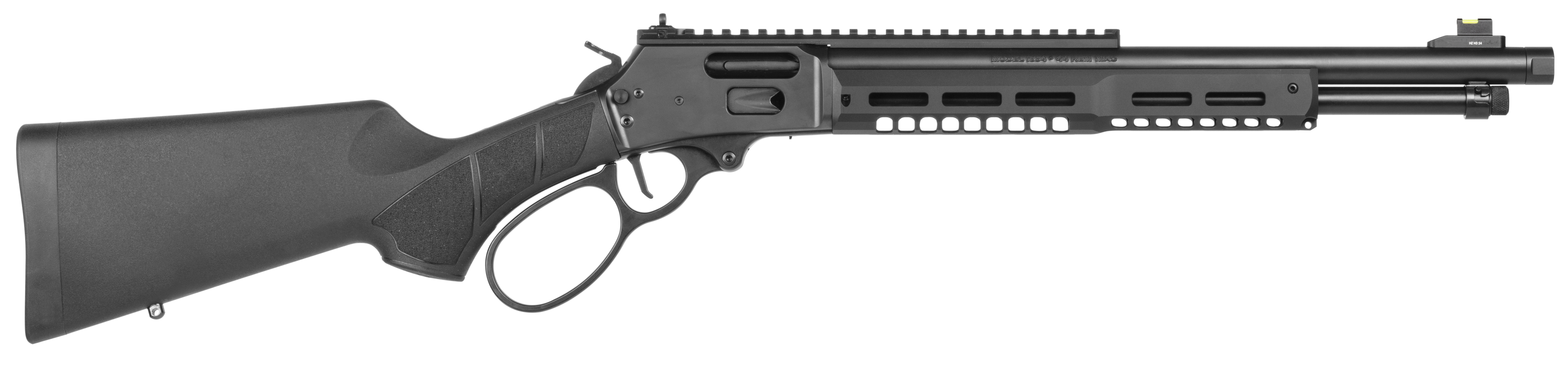 Smith & Wesson 14194 1854 Stealth Hunter 357 Mag 8+1 16.30" Black Armornite Threaded Barrel, Black Anodized Picatinny Rail Receiver, Fixed w/Textured Grip Panels Black Synthetic Stock