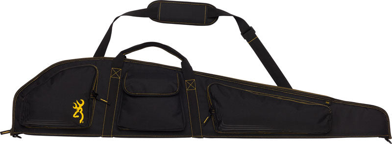 Browning 50 Inch Buck Mark Logo Padded Rifle Case Black/Gold with Shoulder Sling