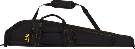 Browning 50 Inch Buck Mark Logo Padded Rifle Case Black/Gold with Shoulder Sling
