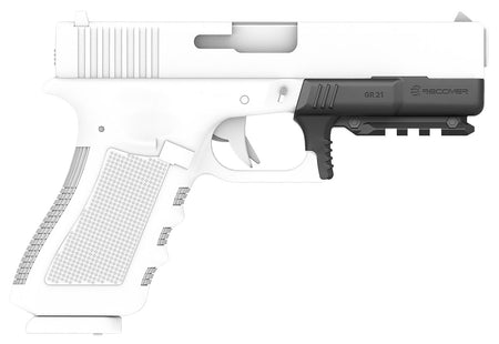 Recover Tactical GR2101 Glock 20 and 21 Gen1/Gen2 Black Rail Adapter