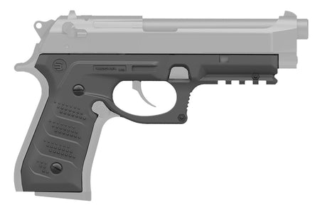 Recover Tactical BC2-04 Picatinny Rail Grip System Gray Polymer for Beretta 92/M9