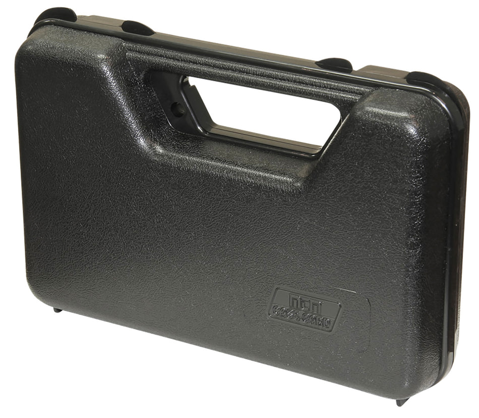 MTM 803R Single Handgun Case Black Polypropylene w/ Mechanical Hinge & Foam Padding 9" x 5.60" x 2"