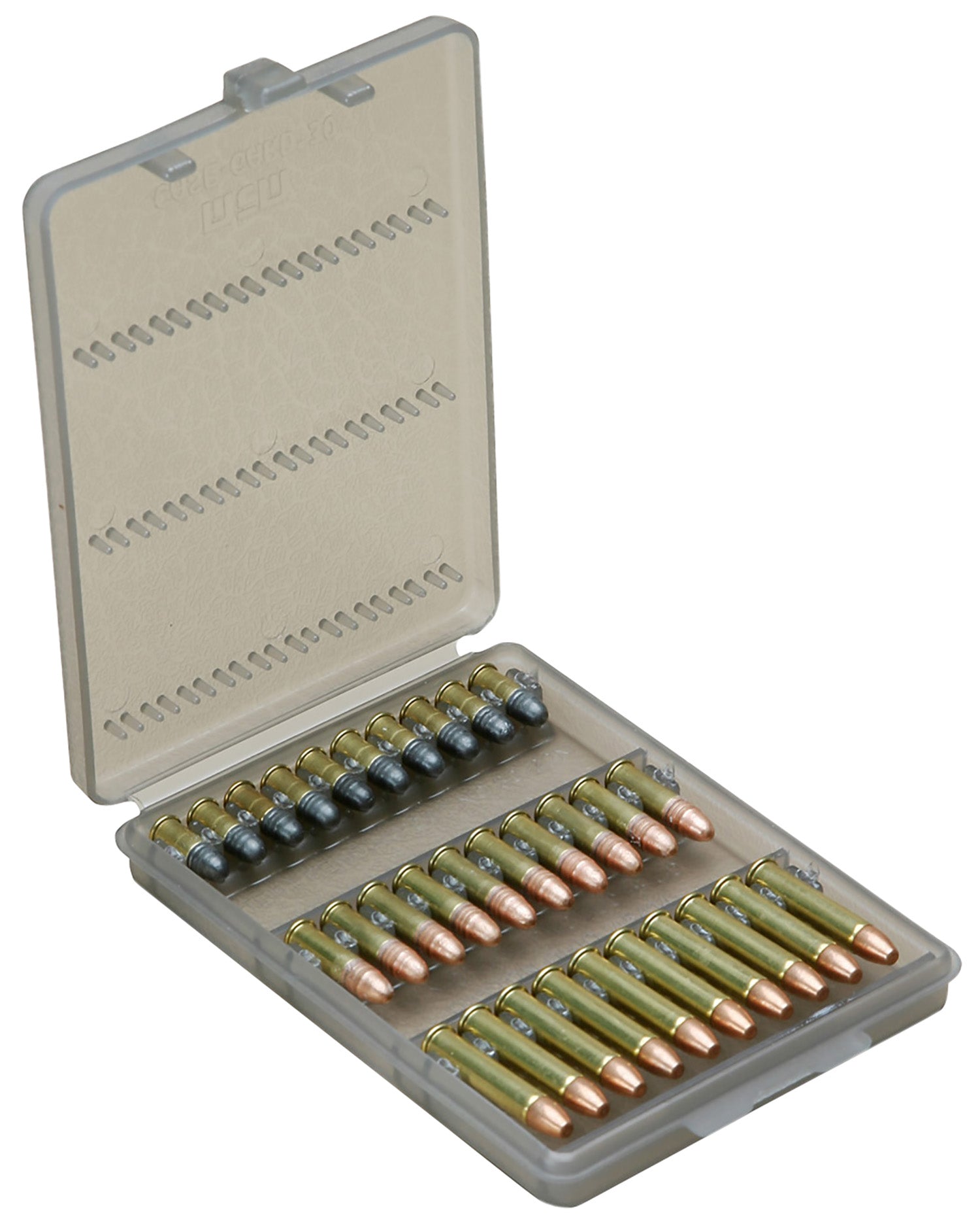 MTM Case-Gard Ammo-Wallet W302241 .22 LR .17 HM2 30 Round Clear Smoke Polymer