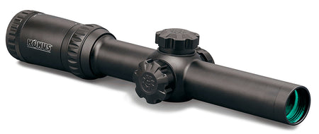 Konus 7184 KonusPro M-30 1-4x24mm 30mm Tube Dual Blue/Red Illuminated Circle Dot Engraved Reticle Black
