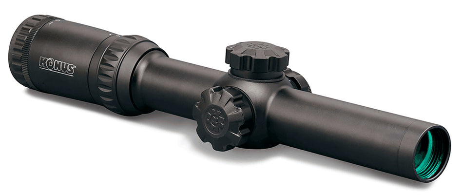 Konus 7184 KonusPro M-30 1-4x24mm 30mm Tube Dual Blue/Red Illuminated Circle Dot Engraved Reticle Black