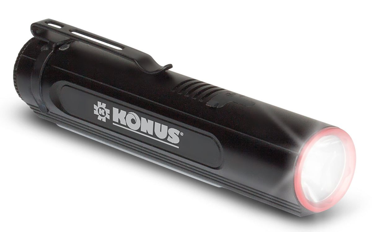 Konus 3930 KonusLight-2K White LED Flashlight 500/1000/2000 Lumens Rechargeable