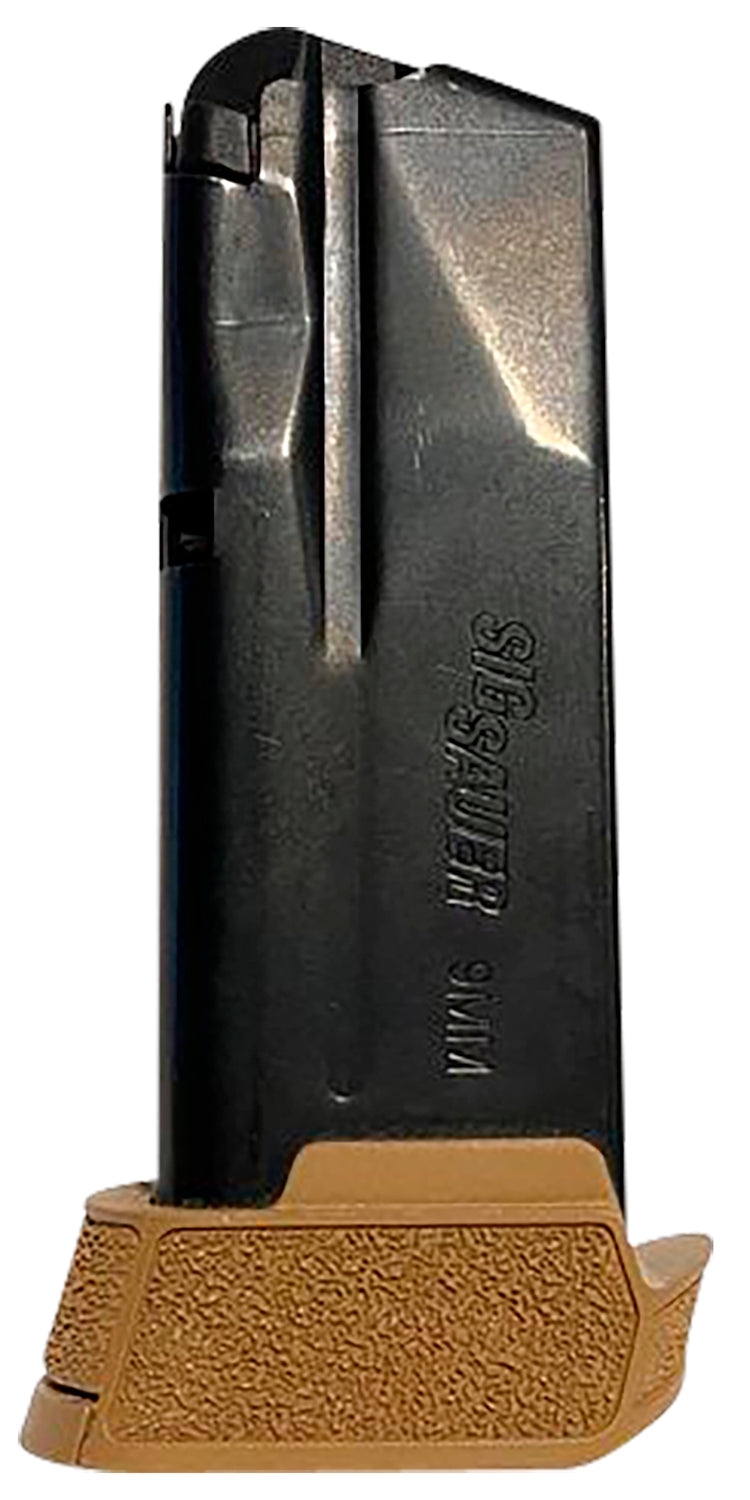 Sig Sauer P365 P365X P365XL Extended 9mm Luger 12-Round Coyote Brown Steel Magazine