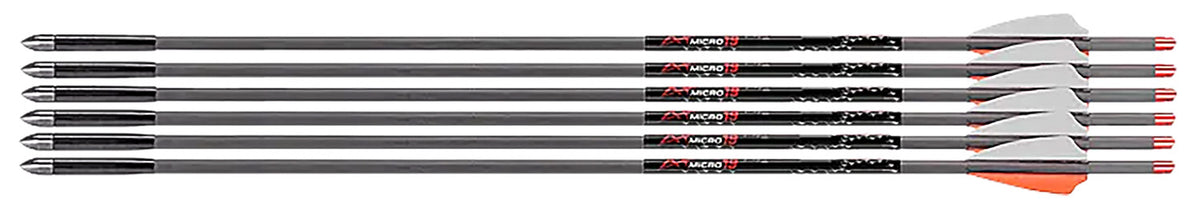 Axe Crossbows Axe 440 Micro-Diameter Bolts .166 Gray/Orange/White 19" 6-Pack