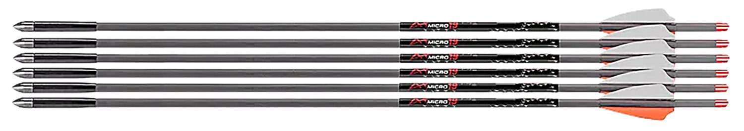 Axe Crossbows Axe 440 Micro-Diameter Bolts .166 Gray/Orange/White 19" 6-Pack