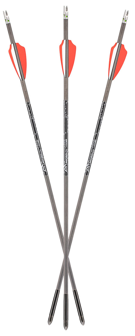 Axe Crossbows Axe 440 Combo Bolts with Lit Axe Nock System Gray/Orange/White 3 Bolts 3 Nocks