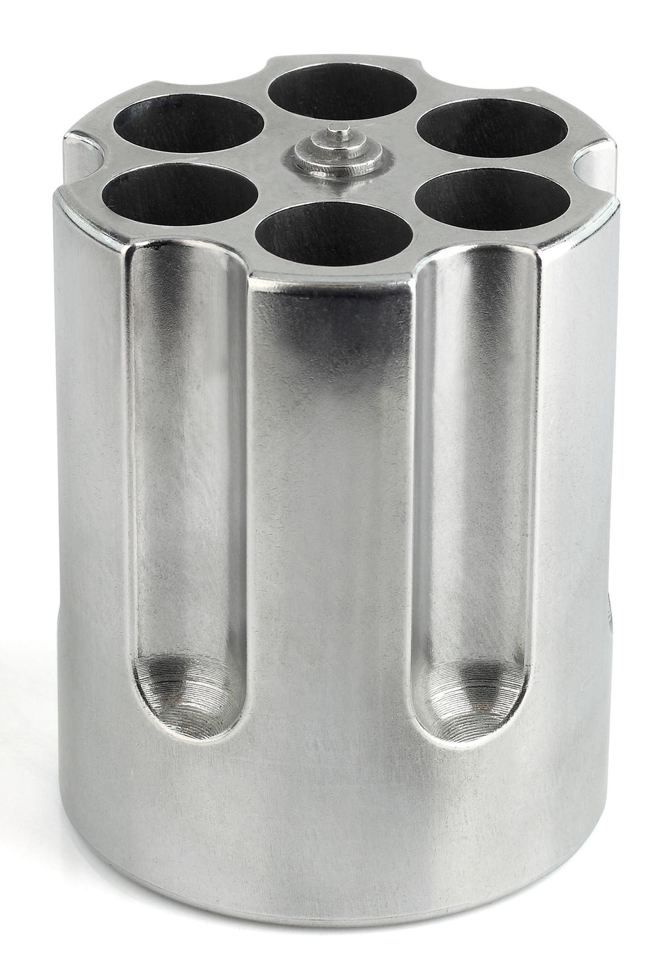 Caliber Gourmet CBG1007 Novelty Revolver Cylinder Pen & Pencil Holder Silver Aluminum
