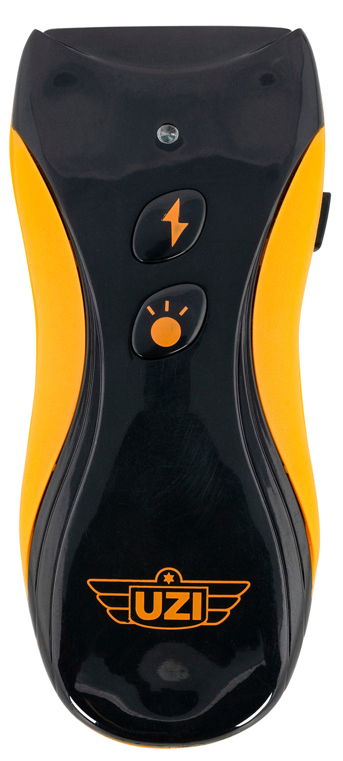 Uzi Yellow Jacket Stun Gun Flashlight Combo Black Yellow 130 Lumens