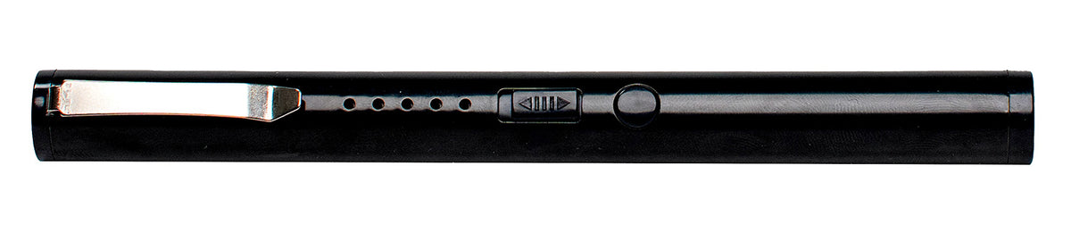 Uzi Stun Pen Black Aluminum Rechargeable Built-In Battery Safety Switch